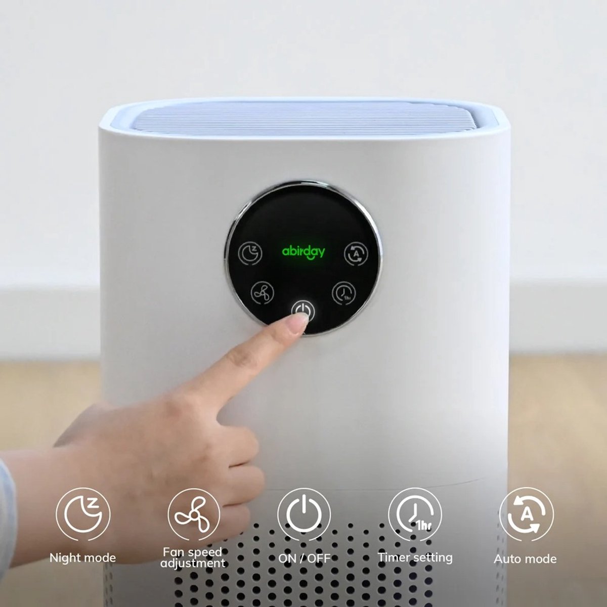 Luchtreiniger met Luchtbevochtiger-combinatie – Air purifier – Stille en Krachtige Luchtzuivering – voor huisallergieën, huisdierenhaar en rokers i – H13 True HEPA-filter, 2-in-1" — afbeelding 2
