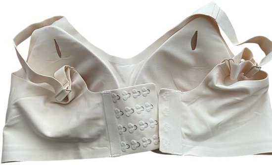 Soutien-gorge Comfort - Soutien-gorge - LDM066 Sans couture avec fermeture XL/ XXL (40-42) beige