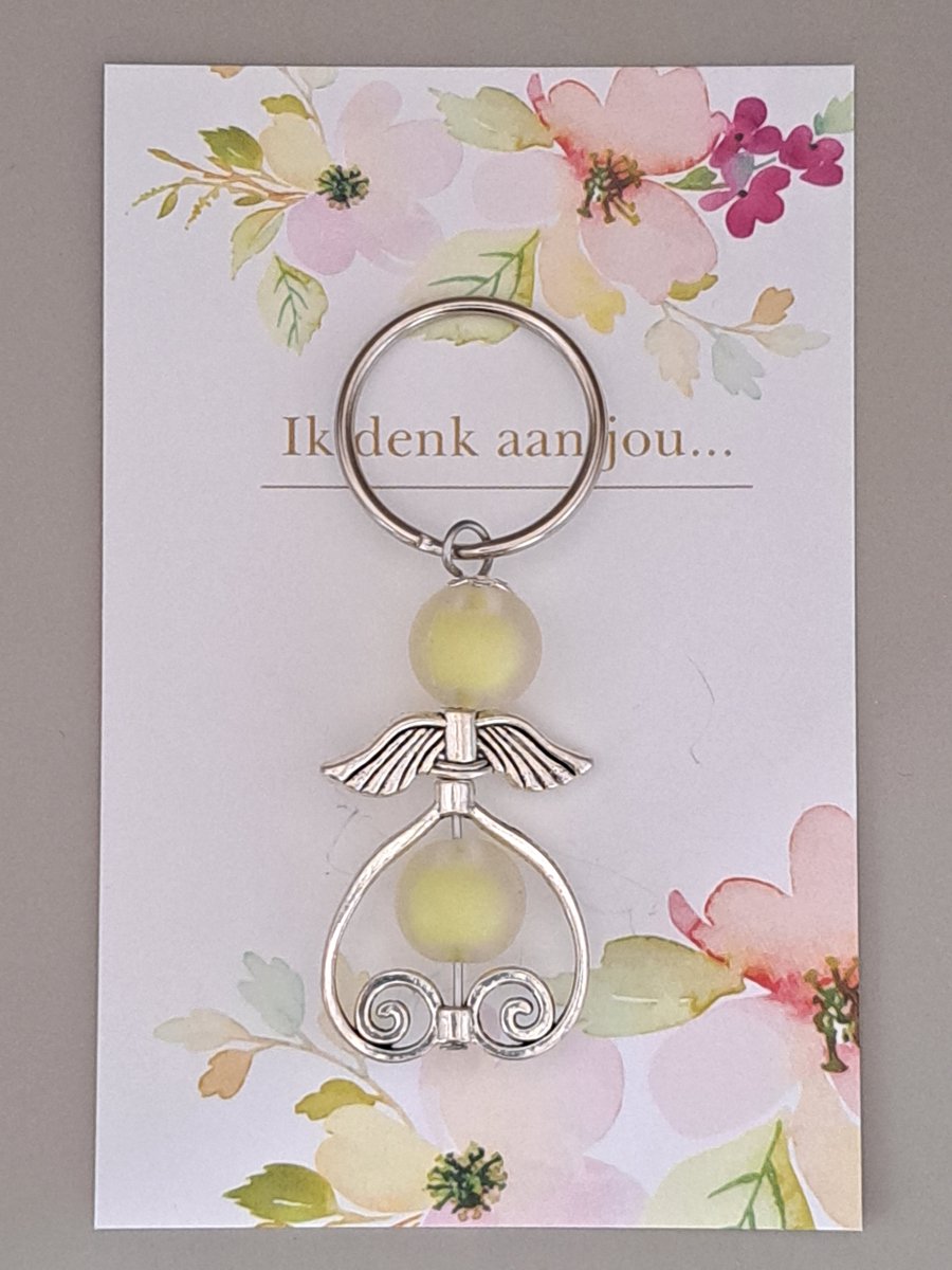 Geluksengel - Gelukengeltje - een Engeltje voor jou - A Pocket Hug - Beschermengel - Geluksengeltjes - Tashanger - Sleutelhanger - Beschermengeltje - Guardian Angel - Gelukspoppetje