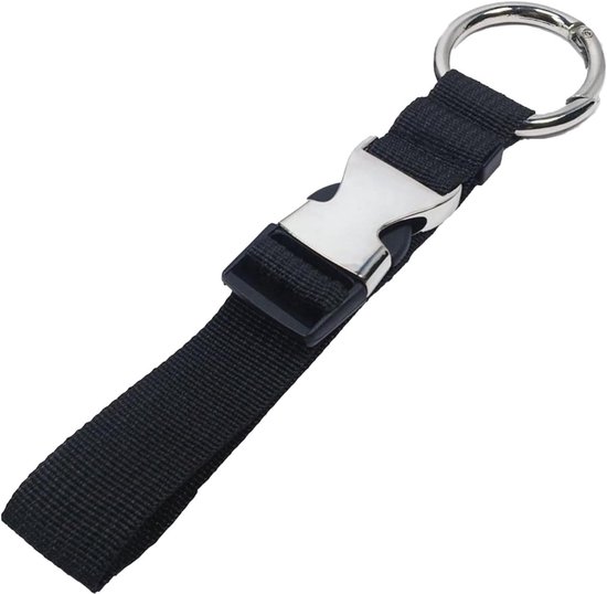 OXFORD Atlas D-Ring Straps 26mm x 1,2m Zwart (per paar) - Bagageriemen voor de moto | /nl