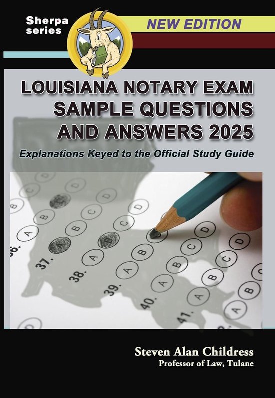 Louisiana Notary Exam Sample Questions and Answers 2025: Exp ... - cover