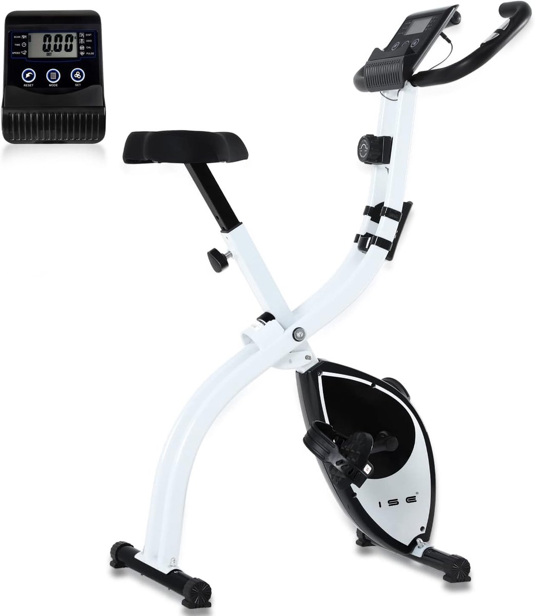 Opvouwbare Mini Hometrainer voor Cardio Training - 8 Niveaus Magnetische Weerstand en LCD Display