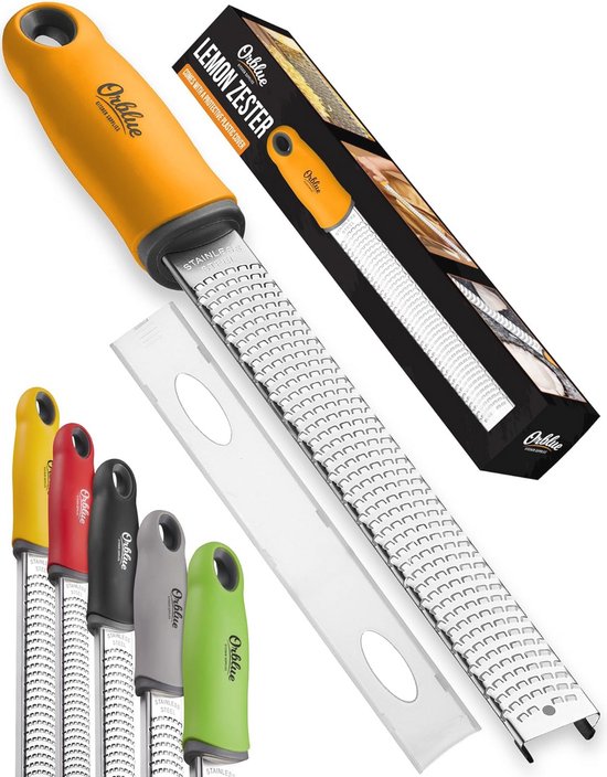 Hand Zester en Rasp voor Citrus, Kruiden en Kaas - 12.5 ...