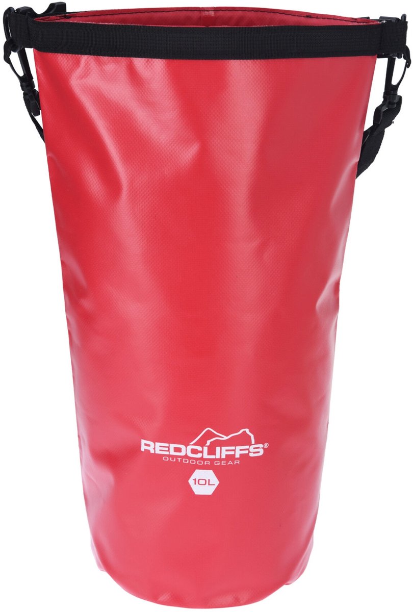 Redcliffs - Waterdichte tas - Drybag - 10 Liter - 19x48cm - Outdoor tas - Opbergtas - Rood