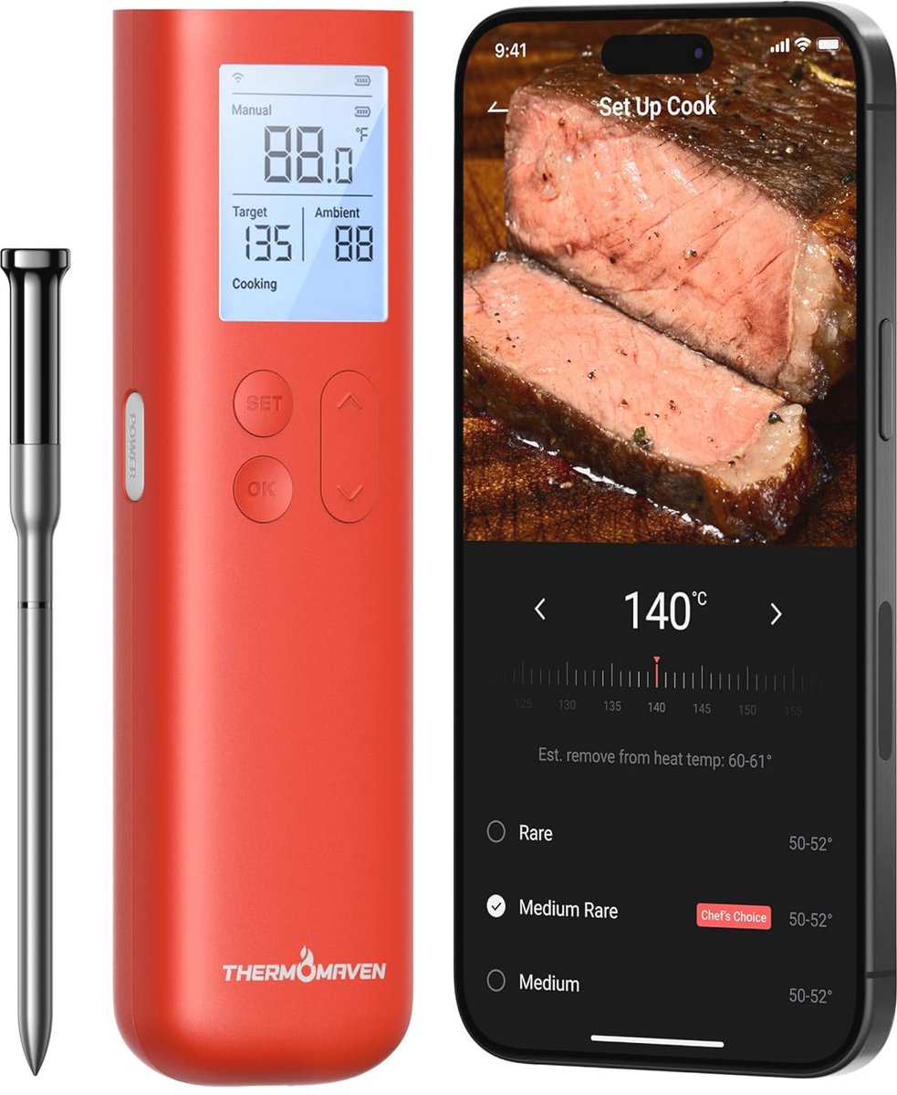 Draadloze Slimme Vleesthermometer