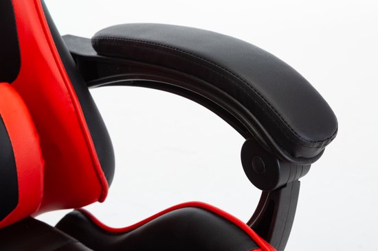 Chaise de Gaming Alora X-TREME - Rouge - Avec coussin de nuque et coussin de dossier réglable - Similicuir - Chaise de jeu - Chaise de Gaming - Chaise de bureau - Chaise de Office