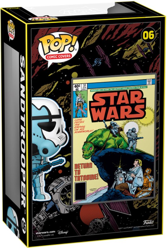 Star Wars Sandtrooper (1977) (Couverture de bande dessinée) Figurine en vinyle 06 Funko Pop! multicolore
