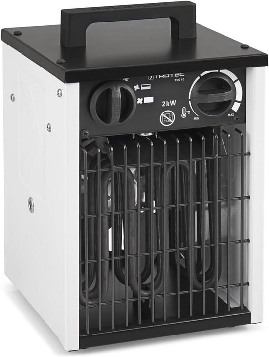 Ufesa Crux Dual Calefactor de 2000W, 3 Niveles de Potencia, Termostato Regulable, Uso Plano y Vertical, Función Ventilación, Gris