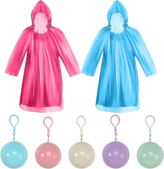 STANDWERK® Regenponcho Herren & Damen - Mit Ärmel und geschlossenen Seiten für rundum Schutz - Windsicherung gegen Stürme - Regencape 100% wasserdicht (S/M) - Blau