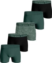Björn Borg Cotton Stretch Boxershort Heren Groen - 5 stuks - Heren onderbroeken - Boxer - Maat XXL