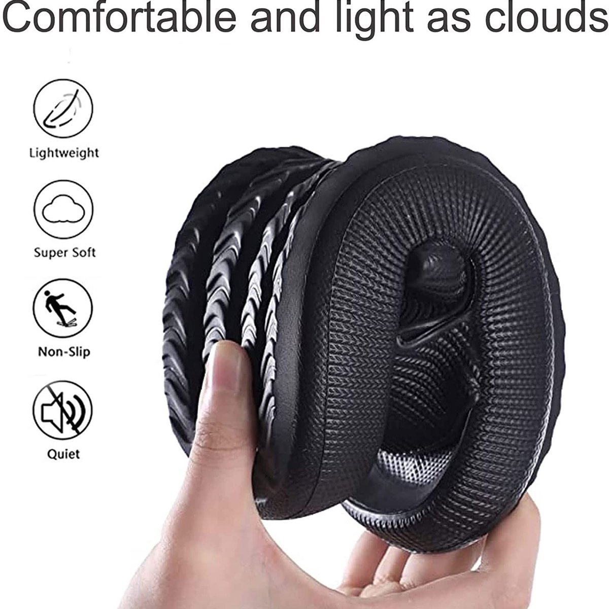 Senza Marchio NGYYIO Sandalen Bath Shoes Slippers Bath Slippers Cloud Slippers Rubber Home Slippers Non-slip Mules(Schwarz 41 EU)
