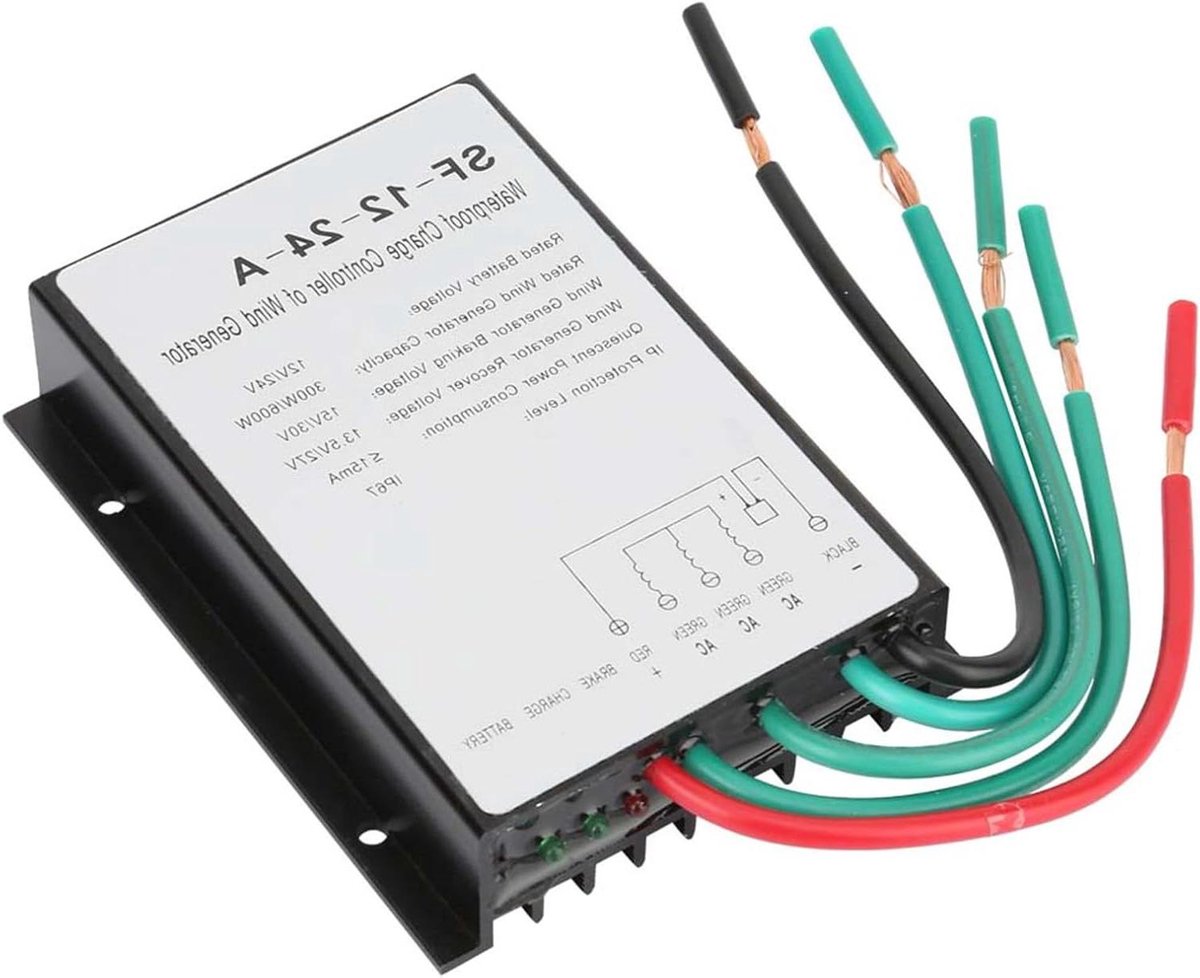 Laadregelaar voor Windturbine Generatoren - 12V / 24V, 300W / 600W, Waterdicht
