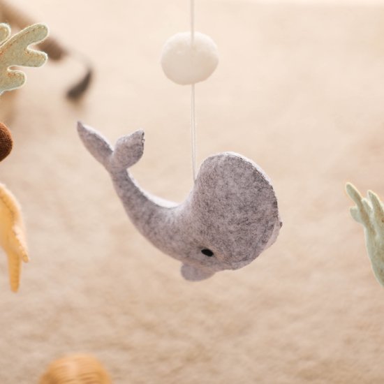 Wavy Dreams - Baby Gym Pearl - Hout & Vilt - Inklapbaar - Vanaf 0 jaar van Wavy Dreams — afbeelding 4