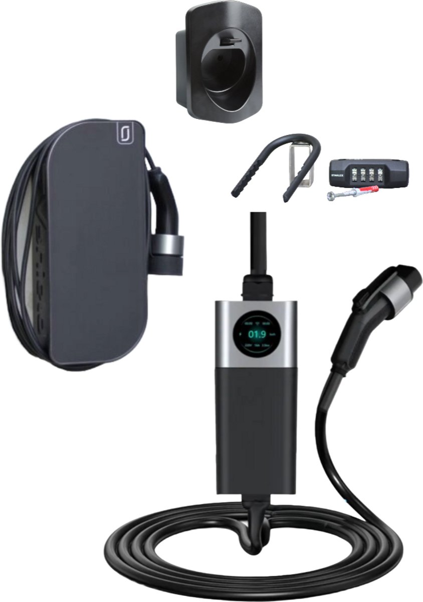 EVshield Voordeelbundel Black Matte 7M - Complete Laadoplossing voor Elektrische Auto's