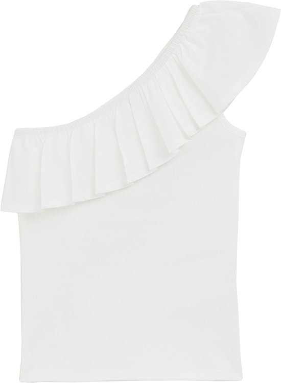 WE Fashion Filles - Haut asymétrique avec structure côtelée