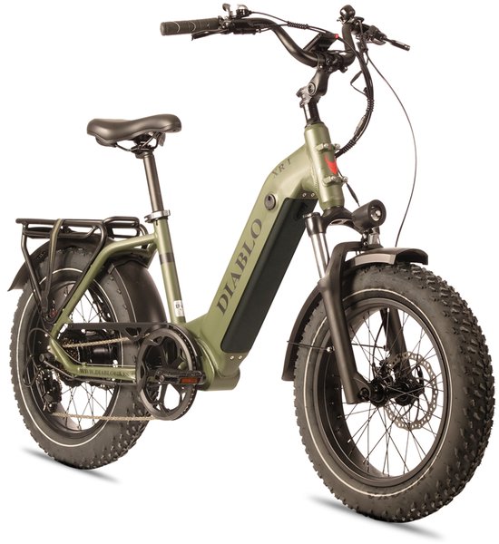 Diablo XR1 - Fatbike - Groen - 250W - Elektrische Fatbike