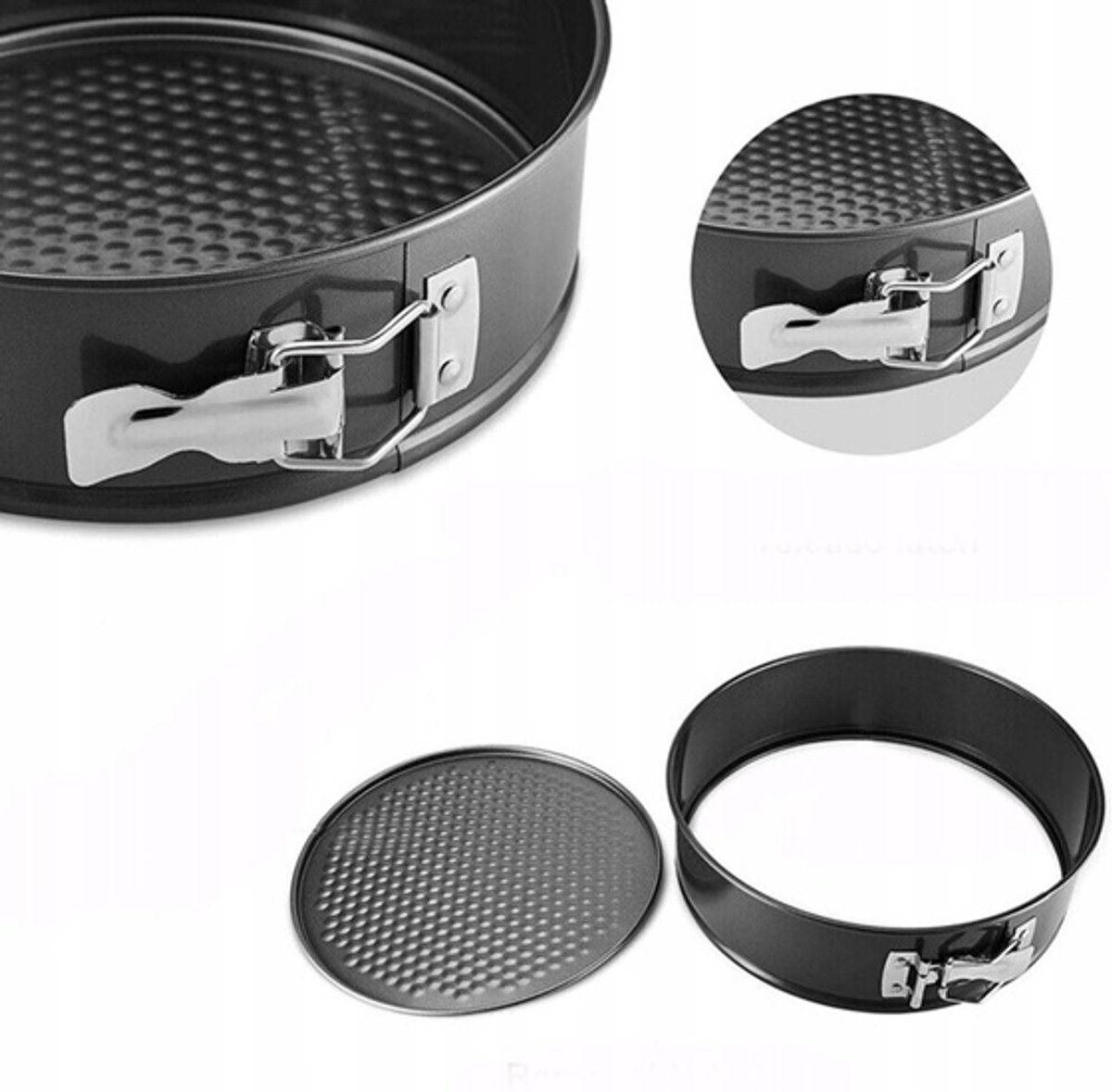 Springvorm - set van 6 - Bakvorm rond - Taartvormen - anti-aanbaklaag - 18/20/22/24/26/28cm – foto 4