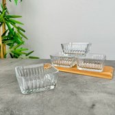 Pasabahce Frezya 530236 - Glazen schaal - Set van 6