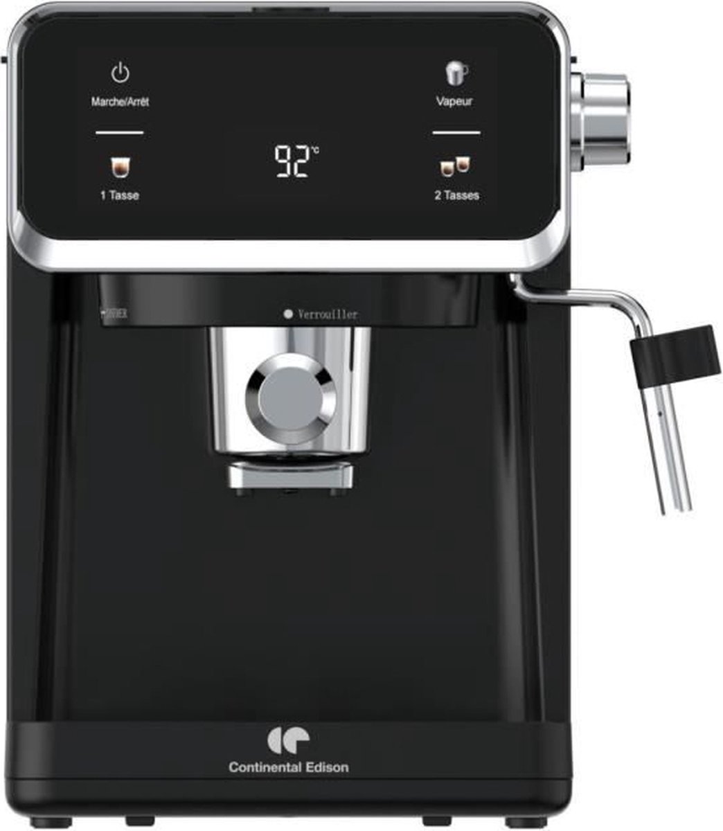CONTINENTAL EDISON - CEME19B - Espressomachine - 950 Watt - Zwart
