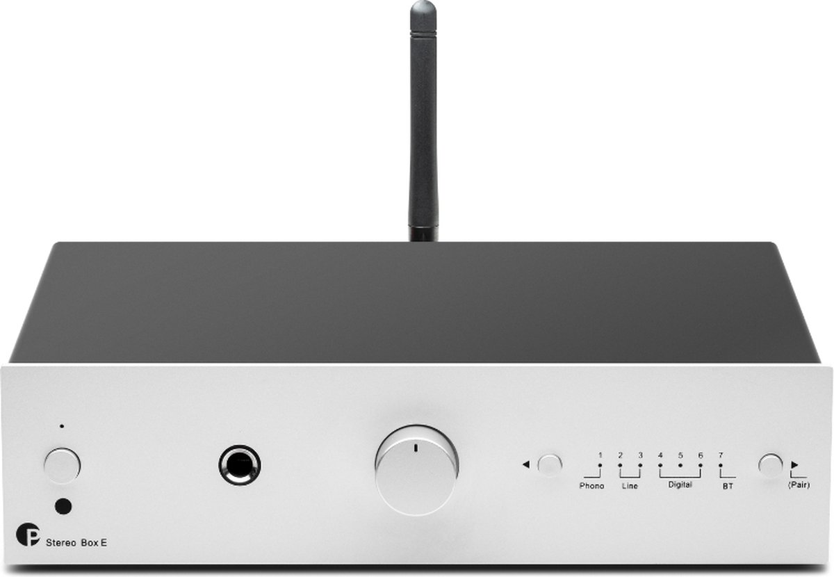 Pro-Ject True HiFi Stereo Set E CD - Complete HiFi Systeem - CD-Speler - Stereo Versterker - Twee Luidsprekers - Zilver/Zilver/Wit thumbnail 4