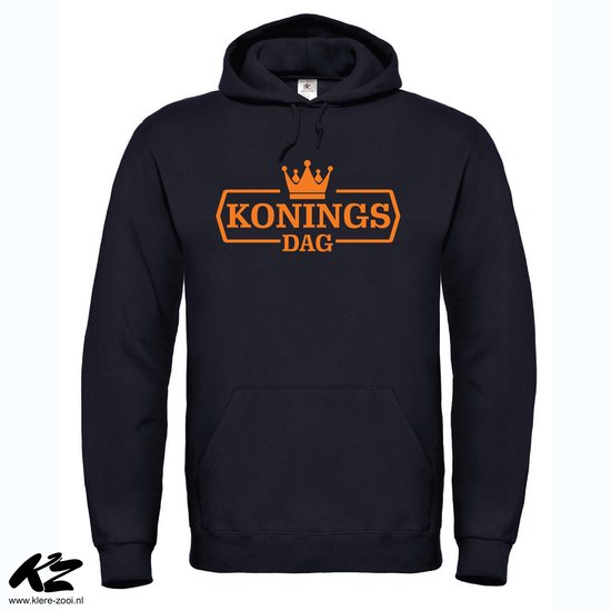 Koningsdag - Kids Hoodie - 152 (12/13 jaar) - Zwart