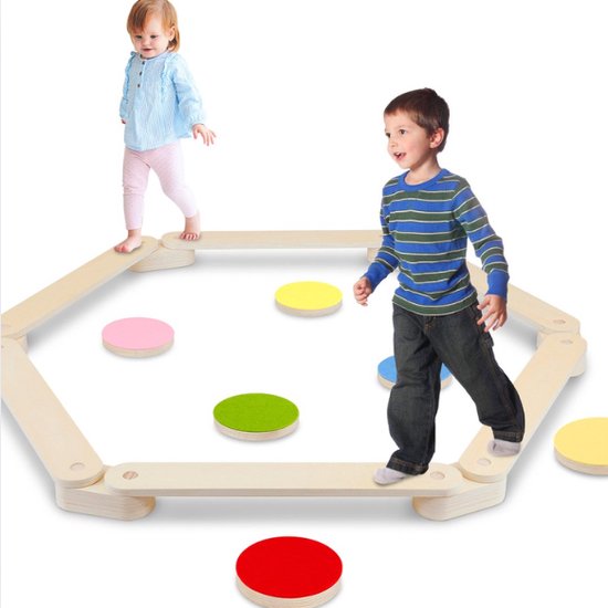 Foto: Balansplanken balance beam balans balk evenwichtsbalk balance board kinderen evenwichtstraining speelgoed