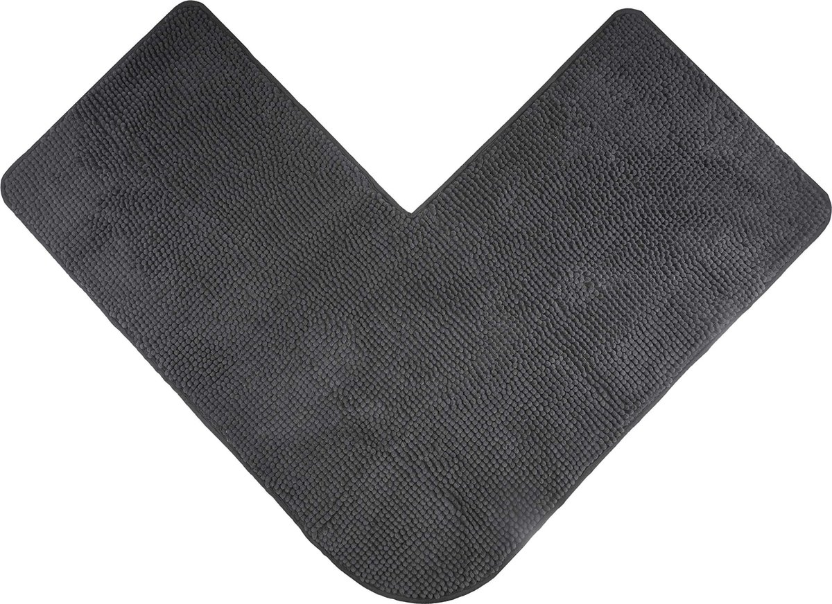 La'Moussawi ® Zachte Chenille Badmat voor Hoekdouches met Antislip en Vloerverwarming Comp