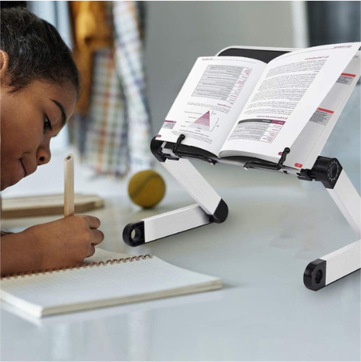 Support Pour Livre De Recette - Limics24 - Métal Multifonction Lutrin Réglable Porte-Livre Lecture Mains Libres La - Maison
