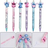Stylo gel DISNEY Stitch and Angel Random, écriture bleue, effaçable, stylo automatique 0