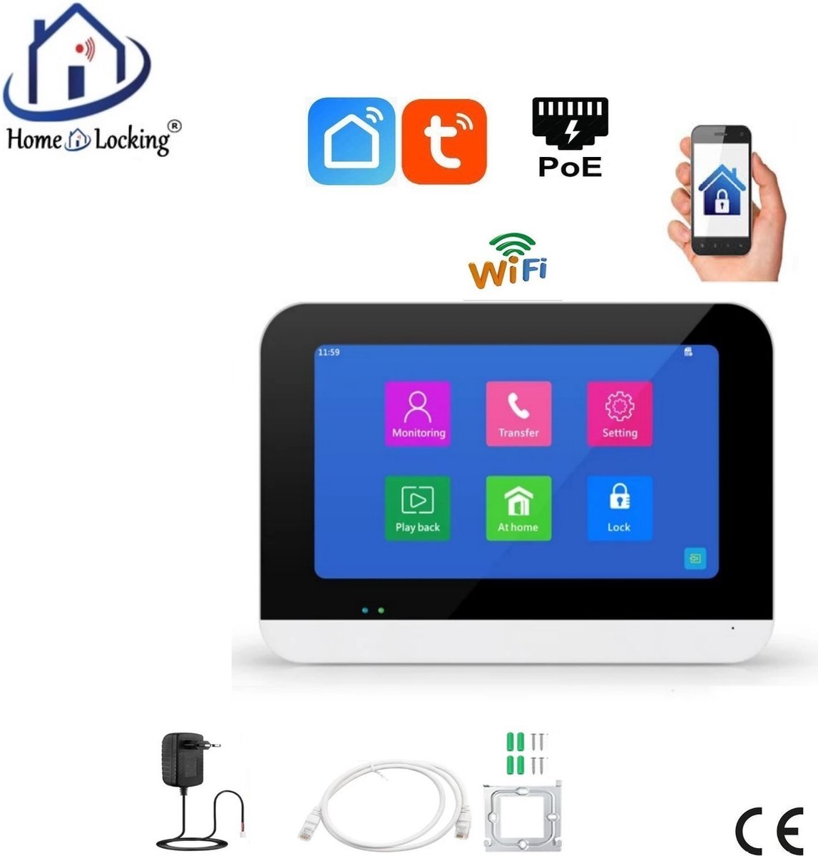 De Bruyne Freddy T-2302 Binnen Paneel voor Videodeurbel - De Bruyne Freddy - €142,80