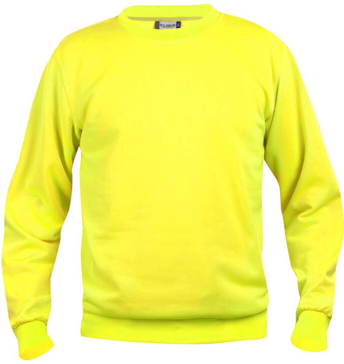 Clique Basic Roundneck 021030 - Signaal-geel - L