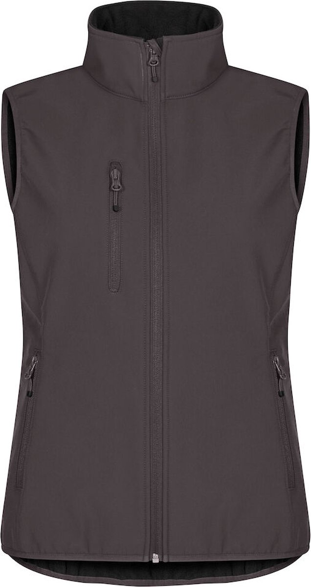 Clique Classic Softshell Vest Women 0200916 - Donkergrijs - 42/XL