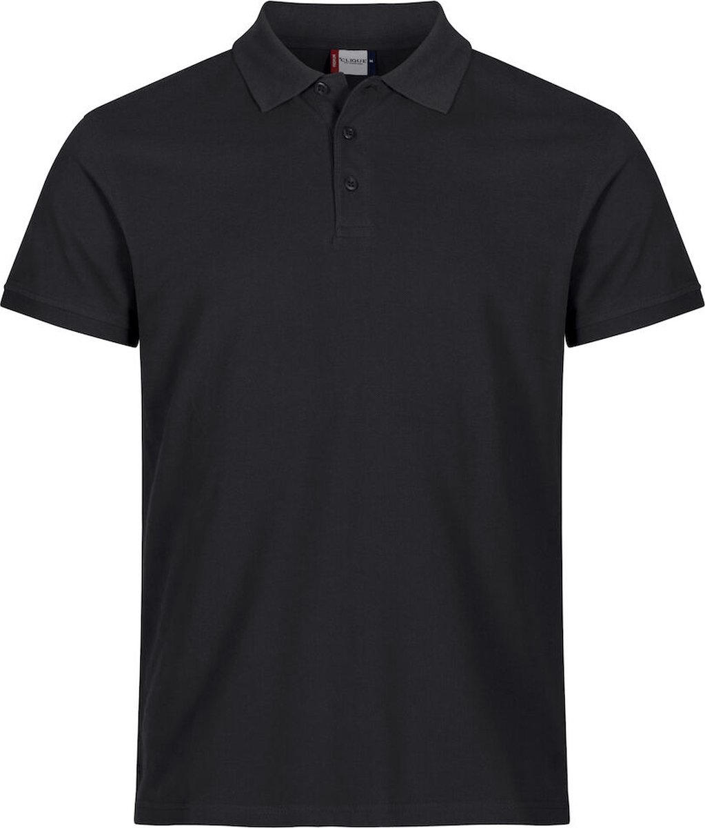 Clique Heavy Premium Polo 028260 - Zwart - 4XL