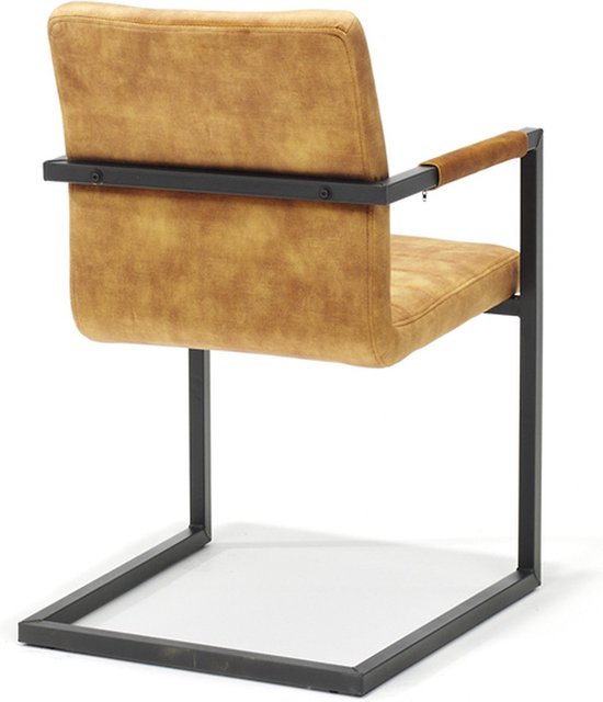 Chaise de salle à manger - lot de 2 - Luca Velvet Gold