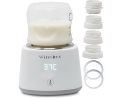 Product: WilstarsÂ® Premium Oplaadbare Draagbare Flessenwarmer Onderweg, Kraamcadeau - Thuis en Auto - Geschikt voor o.a. Philips Avent, Medela, Dr. Brown, Etos, Difrax, Alvar, Kruidvat, MAM en NUK babyflessen â€“ Fleswarmer Draadloos en Snel Opwarmen, van het merk 