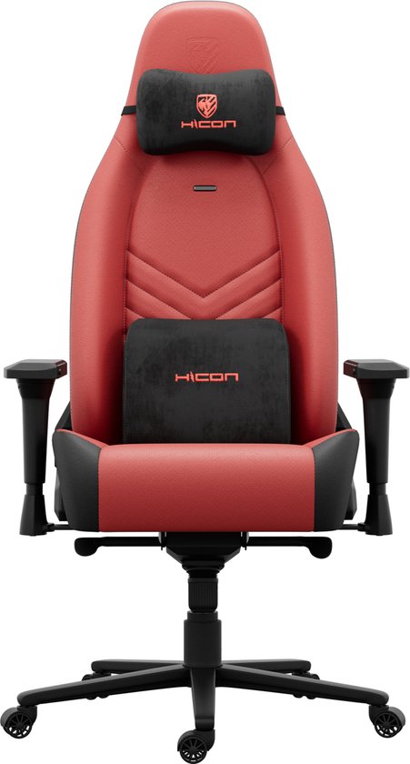Foto: Hicon chairs infinity serie maverick ergonomische bureaustoel luxe bureaustoel voor comfort en ondersteuning tijdens langdurig gebruik rood