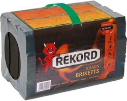 Bruinkool briketten - bruinkool - SNELLE LEVERING- 1x 18 stuks - rekord bruinkool briketten - haardhout - kachel - 10 kg.