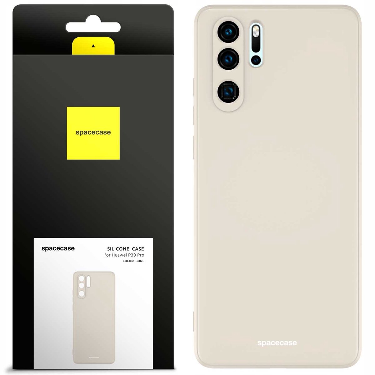 Spacecase Siliconen Hoesje Voor Huawei P30 Pro Bone