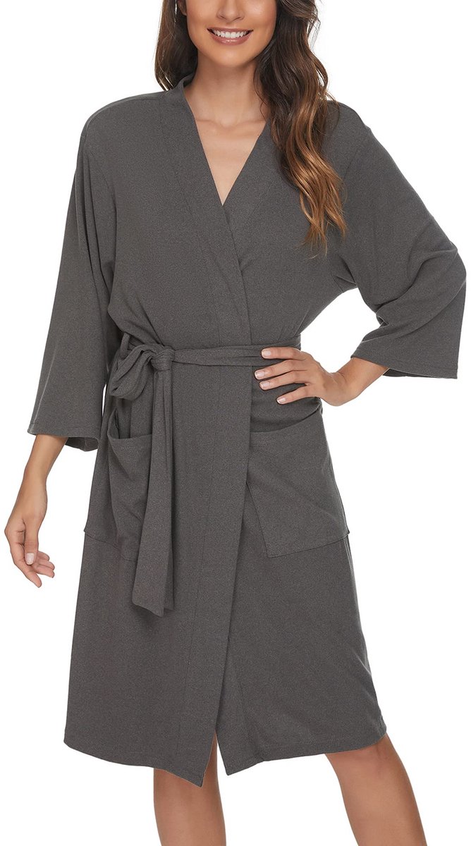 My Ninki ® Heerlijk Zachte Dames Ochtendjas van 100% Katoen voor Comfort en Stijl