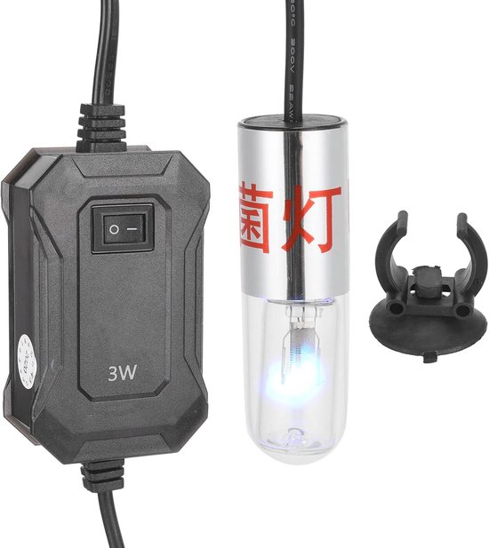 UV Lamp voor Aquarium - Stekkerbare Waterdichte UV Sterilisator voor Algen en Bacteriën