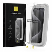 Spacecase Quickfit Gehard Glas Voor Iphone 15 Pro Max Schermbescherming