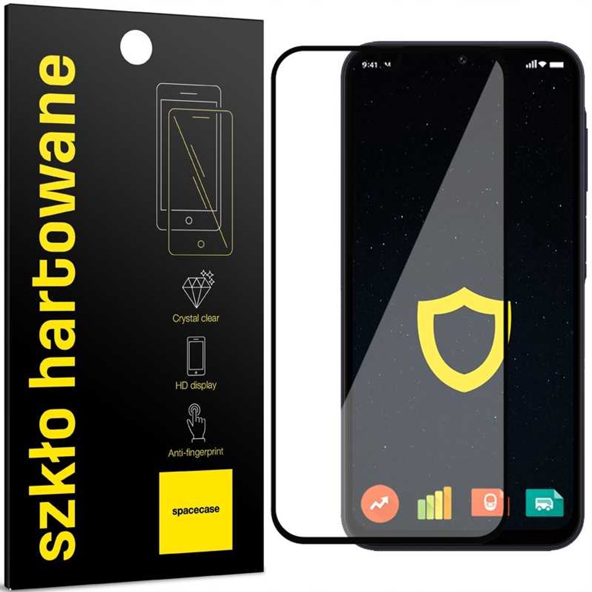 Spacecase 5D Gehard Glas Voor Samsung Galaxy A15 4G 5G Beschermende
