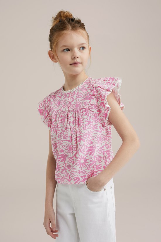 WE Fashion Filles blouse à volants