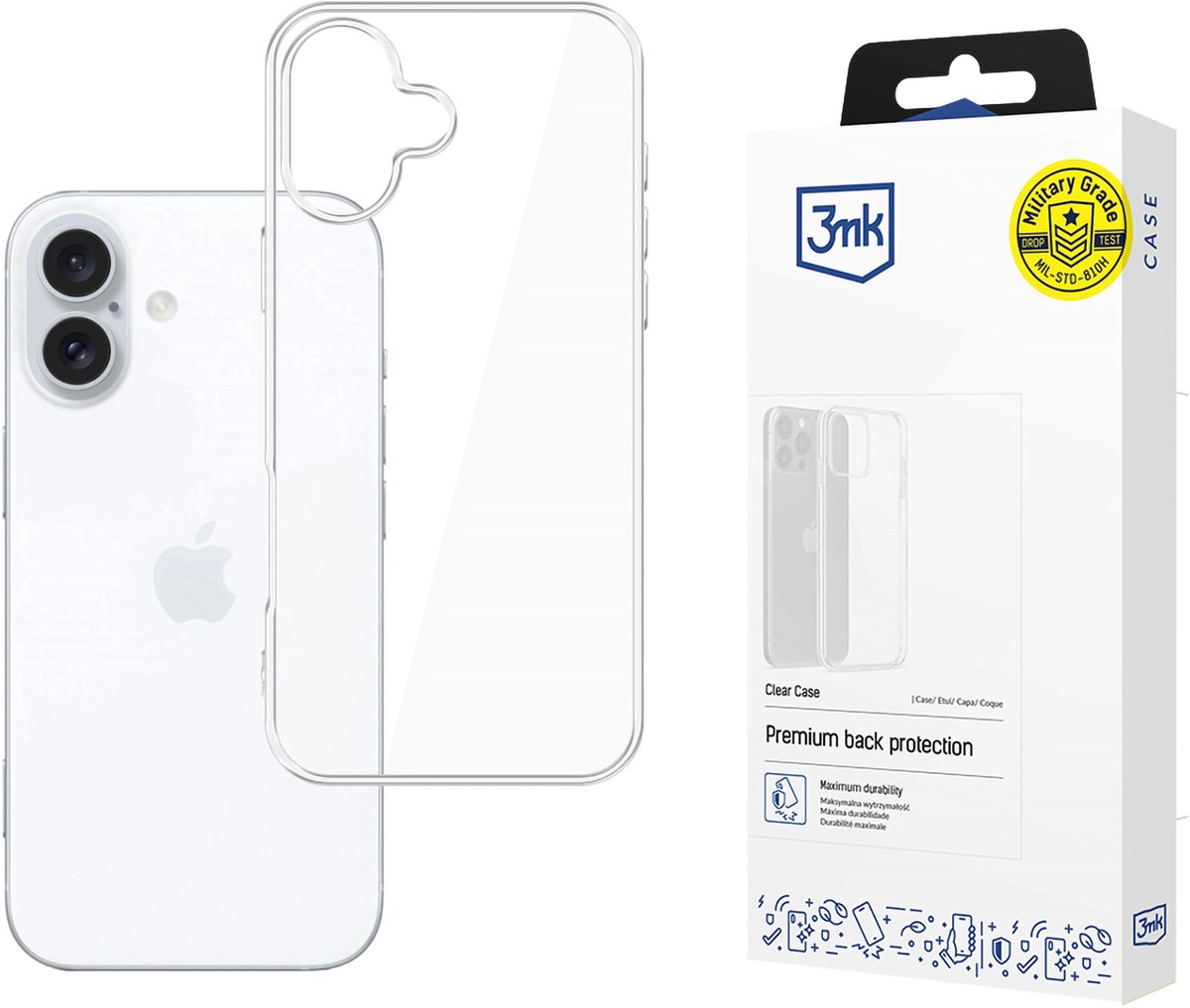 3MK Clear Case mobiele telefoon behuizingen 17 cm (6.7") Hoes Transparant