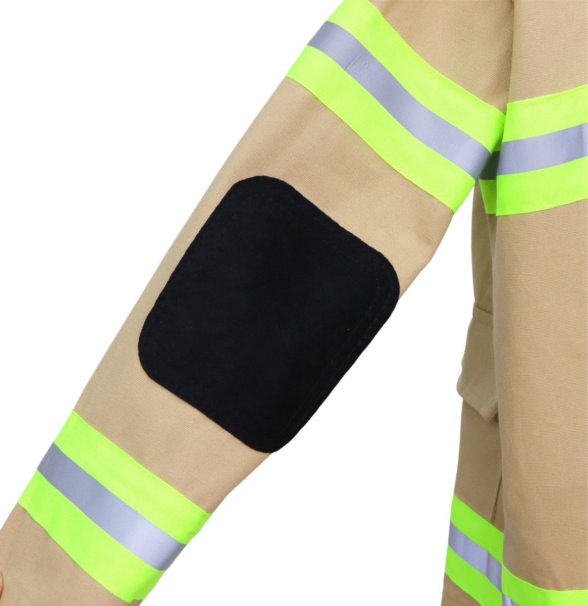 Joya Kids® Brandweer kostuum kind Bruin Geel | Brandweerpak kinderen | Carnavalskleding | Carnaval kostuum | Jongen | Maat L | 7 tot 8 jaar — afbeelding 5