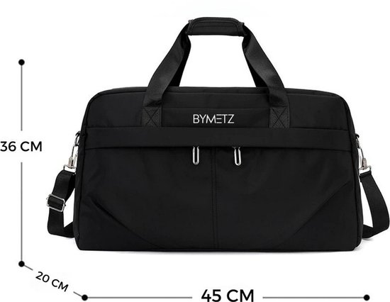 EasyJet Reistas 45x36x20 - Maximale Inhoud - Met Smart-Sleeve voor op een Koffer - Handbagage Tas 45 x 36 x 20 cm Met Afneembare Schouderband - Black