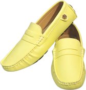 Nivard Loafers Heren - Met Hak - Herenschoenen - Instappers - Geel - Maat 47.5