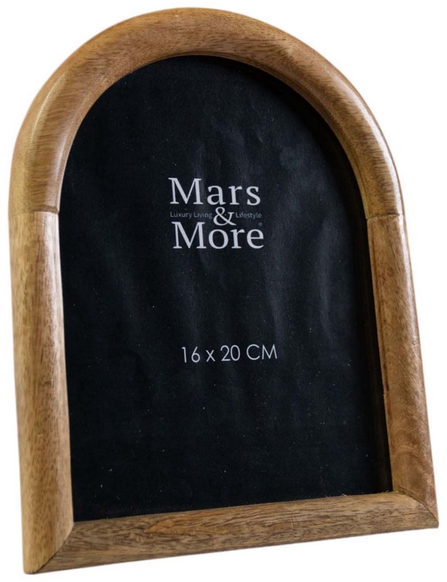 Mars & More fotolijst mango hout boog 15x20cm Bruin