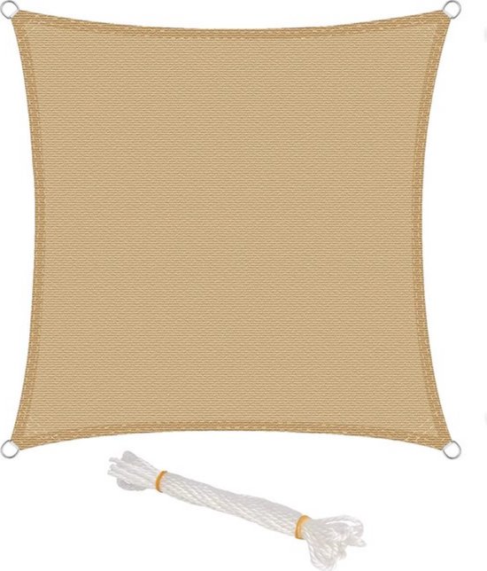 Hanse® Schaduwdoek Rechthoek Waterdoorlatend 1,5x2 M Zonnedoek Creme