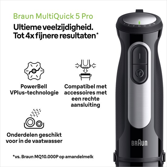 Braun MultiQuick 5 Pro MQ55.236M - Staafmixer - Zwart